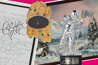 Elvis’s golden watch and Taylor Swift’s signed lyrics: Auctions of ‘legendary’ pop culture memorabilia