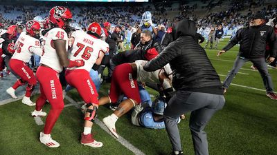 Tempers Flare As NC State Plants Flag at Midfield After Win vs. North Carolina