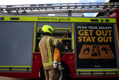 Three people treated for smoke inhalation after flat fire in east London