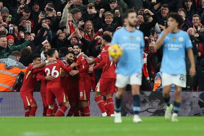 Liverpool v Manchester City LIVE: Result and reaction after leaders pile more misery on Pep Guardiola’s side