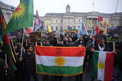 Kurdish protesters march in London over arrests linked to banned PKK terror group