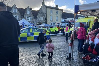 Two children in hospital after car hits pedestrians at Christmas market