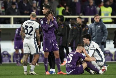 Serie A title race loses significance after Fiorentina player collapses on field