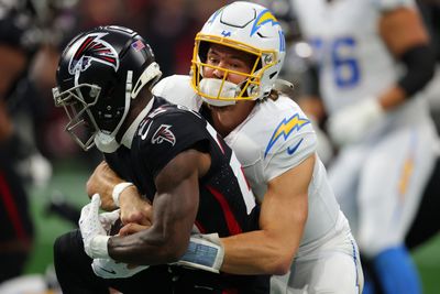 Falcons sack Chargers QB Justin Herbert three times in first half