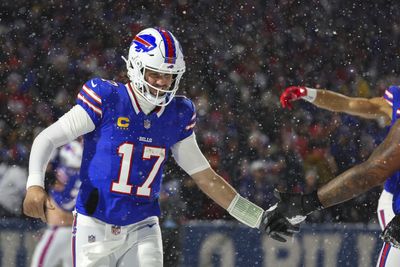 Josh Allen throws touchdown pass to Josh Allen with assist from Amari Cooper as Bills roll