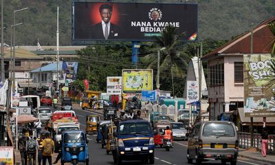 ‘I’ve awakened their spirit’: can man behind the mask make a dent in Ghana elections?