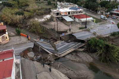 Rhodes: British holidaymakers issued with torrential rain warning amid deadly Storm Bora flooding