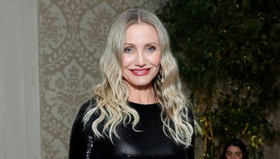 Cameron Diaz makes a rare appearance in the chicest sequin party look that's perfect for Christmas celebrations