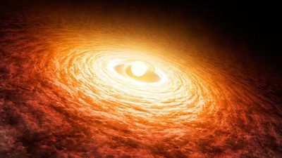 Hubble Telescope peeks at star with planet-forming disk that gets 3 times hotter than the sun