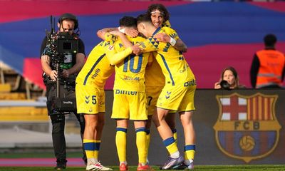 Barcelona’s edge gone as Las Palmas write their own history at anniversary party