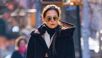 Katie Holmes' faux fur coat is firmly on our Christmas list - and we've found similar high street styles that are fabulous too