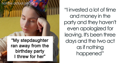 Woman Is Upset Stepdaughter Runs Away From The $10K Party With 100 Guests She Threw Her