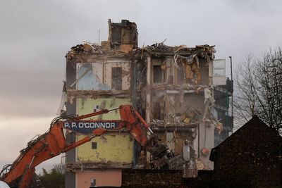 Cladding-issue flats demolished in east London months after devastating fire