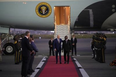 Thousands cheer Biden's arrival in Angola for his long-promised sub-Saharan Africa visit