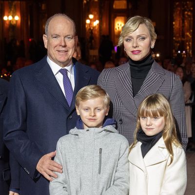 Prince Albert, Princess Charlene and Their Twins Trade Eveningwear for Sweaters in Shockingly Casual 2024 Christmas Card