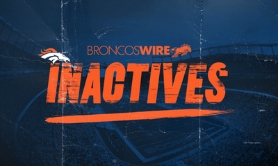 Broncos inactives: 6 players won’t play on ‘Monday Night Football’