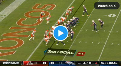 WATCH: Broncos RB Javonte Williams scores vs. Browns