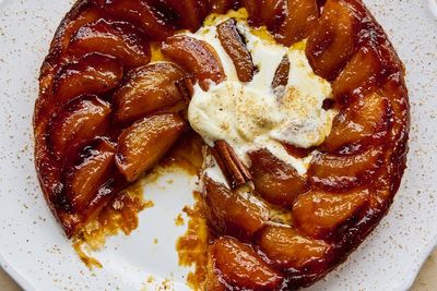 Marcus Wareing’s foolproof apple tarte tatin recipe with caramelised apples and nutmeg cream