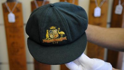 Bradman baggy green sold at auction for nearly $500,000