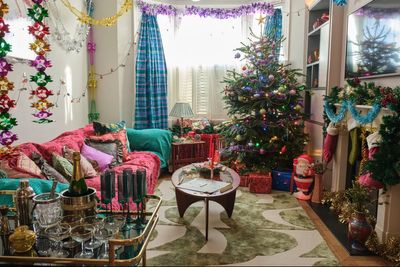 Feeling nostalgic for an 80s Christmas? This decked-out retro home is available for the festive season