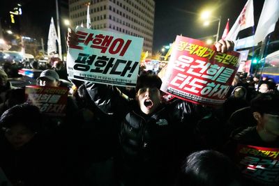 UK urges ‘peaceful resolution’ as Korean president fails to impose martial law