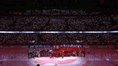 Flames, Blue Jackets Honor Late Johnny Gaudreau With Emotional Pre-Game Ceremony