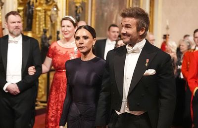 Victoria and David Beckham rub shoulders with royalty at state banquet