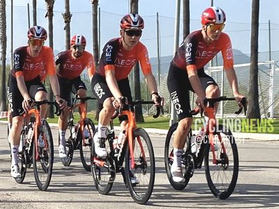 Spy shot: Ineos Grenadiers riders spotted in new kit at Spanish training camp