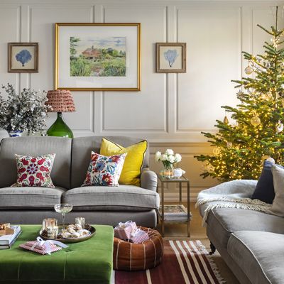 It took years to restore this period property to a glamourous home that shines at Christmas