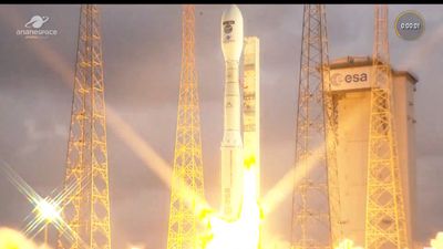 Europe's Vega-C rocket launches Earth-observation satellite on 1st liftoff since 2022 failure (video)