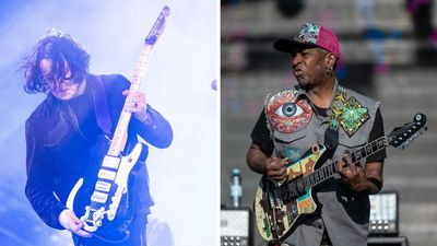 “What do you say when you meet Vernon Reid by chance at the Memphis airport and he suggests you swap signature guitars? You say, ‘Yes sir, coming right up’”: Jack White and Vernon Reid exchange signature guitars after serendipitous airport encounter