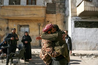 Syria Families Reunite After Years As Rebels Take Aleppo