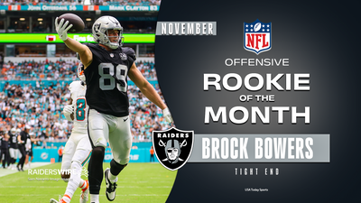 Raiders TE Brock Bowers named NFL Offensive Rookie of the Month for November