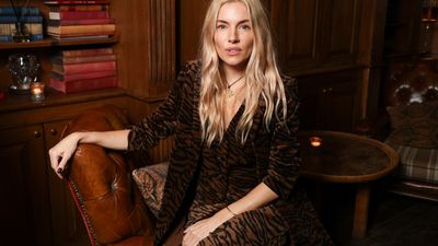 Sienna Miller's head-to-toe tiger print suit is a striking M&S buy that really doesn't scream 'high street'