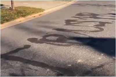 Maryland Man Arrested After Wife Posted TikTok of Him Torching Words 'Trump' and 'USA' Into Pavement Outside Their Home