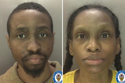 Moment couple who buried son, 3, in garden arrested by police