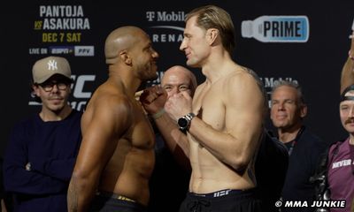 Video replay: UFC 310 ceremonial weigh-ins