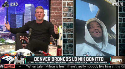 Pat McAfee interviews Broncos OLB Nik Bonitto: ‘Coach P is a dawg’