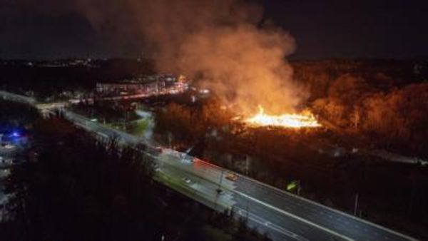 Massive Wind-Driven Brushfire Contained In Baltimore