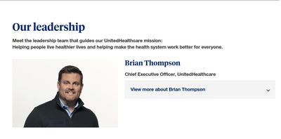 Health Companies Remove Details About Leaders From Websites After UnitedHealthcare CEO Assassinated