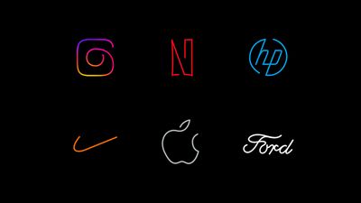 Famous logos are even more iconic when drawn with a single line