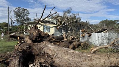 Community mops up after storm cuts power, damages homes