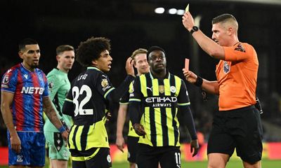 Manchester City’s title hopes hit after Rico Lewis’ late red at Crystal Palace