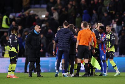 Crystal Palace 2-2 Man City: Pep Guardiola left fuming as 10-man City drop more points in title race