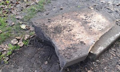 Smashed Ebenezer Scrooge gravestone swiftly repaired free of charge