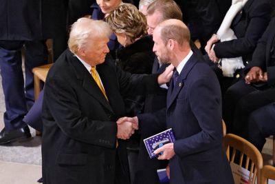 William greets Trump at Notre Dame reopening ceremony