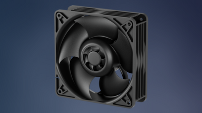 Arctic uses a fan to cool another fan — S12038-4K 120mm fan adds an extra fan in its center to cool its central shaft
