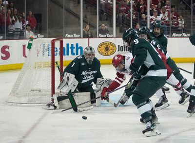 MSU hockey beats Wisconsin in OT, salvages split