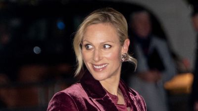 We've seen a lot of velvet suits recently, but Zara Tindall's burnt burgundy version is our favourite yet