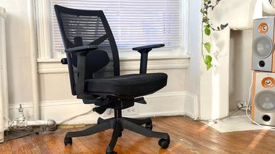 I tried a budget office chair with loads of adjustment points that even comes with a headrest — but its stiff seat might not be for everyone